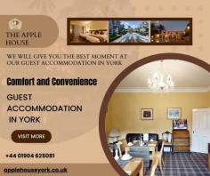 Are you planning a visit to the beautiful city of York? Look no further for your guest accommodation needs! York offers a delightful array of guest accommodation options, catering to various preferences and budgets. One excellent example of guest accommodation in York is the En-Suite Triple Room offered by Apple House York. 

https://applehouseyork.co.uk/accommodation/en-suite-triple-room/