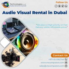 Audio Visual Rental Dubai, Setting audio visual equipment is the work of experts, as the process is complex and many things might go wrong in the process. For More info about AV Rental in Dubai Contact VRS Technologies LLC 0555182748. Visit https://www.vrscomputers.com/computer-rentals/audio-visual-rental-in-dubai/