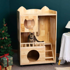 Wooden Cat House Indoor

Gift your cat a wooden cat house indoor that will make him happier and active all the time. It will serve as a permanent shelter of your beloved pet cat. 

More info: https://petomg.com/pages/about-us
