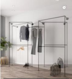 Explore our versatile Clothes Storage Rails collection, thoughtfully designed to cater to your unique storage requirements. Whether you need space-saving solutions for a cozy bedroom or eye-catching displays for retail spaces, our customizable designs effortlessly adapt to any environment and aesthetic.Crafted with premium materials and engineered for lasting durability, our adjustable, space-saving rails seamlessly combine form and function. Personalize every detail, from height adjustments to a variety of exquisite finishes, to achieve the ideal blend of efficiency, elegance, and style.