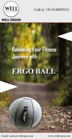 Embark on a transformative fitness journey with the versatile Ergo Ball. Whether you're enhancing core strength, improving balance, or increasing flexibility, our fitness ball is your trusted companion for achieving your health and wellness goals. Elevate your workouts, one bounce at a time.

Vhttps://wellergon.com/product/ergo-ball/isit us: 