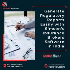 With Simson's insurance brokers software in India, one can easily generate regulatory reports which is compliant with IRDAI norms, setting new standards for the industry. Our insurance broker software solutions in India are tailored to provide the best service and support with no hidden cost and active remote support.