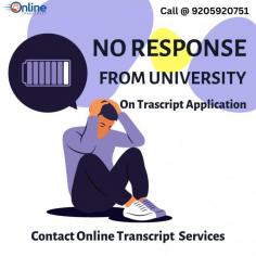 Online Transcript is a Team of Professionals who helps Students for applying their Transcripts, Duplicate Marksheets, Duplicate Degree Certificate ( Incase of lost or damaged) directly from their Universities, Boards or Colleges on their behalf. Online Transcript is focusing on the issuance of Academic Transcripts and making sure that the same gets delivered safely & quickly to the applicant or at desired location.https://onlinetranscripts.org/