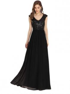 Shop the elegant black gown for women at Plum and Peaches. The black colour evening gown in Sequin is your best bet to slay the party. Easy returns & exchanges.
