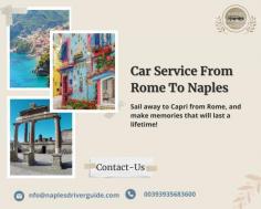 Car Service From Rome To Naples with professional drivers

Our drivers are happy to offer you a private Car service from Rome to Naples. Naples Driver and Guides takes care of all your driving needs so you can do the relaxing. As a first-time traveler, you can rest assured that your trip to Naples will leave much impact on you and you will go home with excellent memories. Take advantage of our Car service from Rome to Positano and you will avoid inconvenience associated with public transportation. Reserve a tour today and we will make things easy for you. 