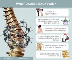 Back pain is the most common reason for doctor visits and missed days of work. The odds of you having debilitating back pain sometime in your life is a staggering 80 percent. But consider how dependent your body is on your back muscles and your spine. Mid-back pain may not be as common as lower back pain, but it still dramatically affects your life. When you can’t walk, work or exercise without pain, you can’t enjoy life. If that sharp pain in your middle back never goes away, visit back pain specialist Dr. Branko Skovrlj at NU-Spine in Edison, NJ for a diagnosis. Call the team of spine pain doctors today for an evaluation.

What Causes Back Pain?
Back pain can originate in any area of your back, neck or hips for a variety of reasons. That’s why you must get a reliable diagnosis from an experienced back pain doctor.

Only after determining the right cause of your pain can you be effectively treated. Some of the typical causes of back pain include:
- A muscle or ligament strain
- Poor sleeping habits
- Aging that leads to degeneration of the bones, joints, muscles and ligaments
- Thinning bones, often caused by osteoporosis
- Bulging or herniated discs, an ailment that requires chronic back pain treatment
- Infections of your kidneys or bladder
- Pelvic inflammatory disease
- Scoliosis, a condition where the spine curves abnormally
- Having to push, pull, lift or carry heavy loads often
- Long driving sessions without regular breaks to stretch
- Muscle damage due to poor exercising techniques
- Weakened muscles due to lack of activity
- Fractured vertebrae from an accident or fall
- Incorrect posture while sitting or standing, leading to spinal damage
- Degenerative joint disease in your neck or lower back
- Osteoarthritis, (OA) which affects over 30 million adults in the country
- Ankylosing spondylitis is also a type of arthritis that affects the spine
- A tumor in the middle back
- Cancer of the spine

Read more: https://www.nu-spine.com/mid-back-thoracic/back-pain-treatment-doctors/

NU-Spine: The Minimally Invasive Spine Surgery Institute
1901 Hooper Ave, # B, 
Toms River, NJ 08753
(732) 640-8203
Web Address https://www.nu-spine.com
E-mail info@nu-spine.com 

Our location on the map: https://goo.gl/maps/EYEhmJvHAN5zcGJd7

Working Hours:
Monday: 8AM–8PM
Tuesday: 8AM–8PM
Wednesday: 8AM–8PM
Thursday: 8AM–8PM
Friday: 8AM–8PM
Saturday: 8AM–8PM
Sunday: 8AM–8PM

Payment: cash, check, credit cards.