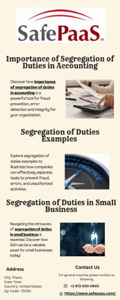 Discover how importance of segregation of duties in accounting is a powerful tool for fraud prevention, error detection and integrity for your organization.