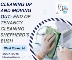 Are you preparing to leave your Shepherd's Bush rental property? West Clean Ltd.'s professional end-of-tenancy cleaning service in Shepherds Bush ensures a spotless transition. Our experienced team meticulously cleans every nook and cranny, leaving your property pristine. We use eco-friendly products for a safe and healthy environment. Say goodbye to stains, dust, and grime. Our service covers all areas, from kitchen appliances to bathroom tiles. We guarantee your landlord will be impressed, securing your deposit. Don't stress about cleaning; trust End of Tenancy Cleaning Shepherds Bush to make your move smooth and hassle-free.