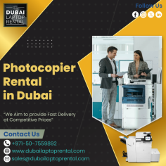 Dubai Laptop Rental Company is the most affordable services of Photocopier Rentals in Dubai. We are the best service providers of photocopiers for rent on daily basis and hourly basis also. Contact us: +971-50-7559892 Visit us: https://www.dubailaptoprental.com/copier-rental-dubai/