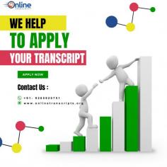 Online Transcript is a Team of Professionals who helps Students for applying their Transcripts, Duplicate Marksheets, Duplicate Degree Certificate ( Incase of lost or damaged) directly from their Universities, Boards or Colleges on their behalf. Online Transcript is focusing on the issuance of Academic Transcripts and making sure that the same gets delivered safely & quickly to the applicant or at desired location. https://onlinetranscripts.org/