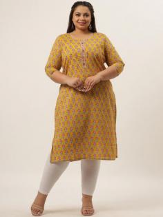 For premium plus-size cotton kurtis & kurtas for women/ladies please check out the amazing collection of Yufta India. Find every size in different designs & patterns.