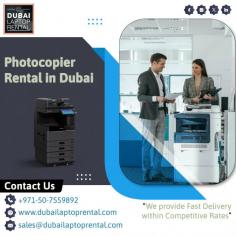 Dubai Laptop Rental is the major company in supplying Photocopier Rental in Dubai. We provided excellent support for your office to give you best output. For more info Contact us: +971507559892 Visit us: https://www.dubailaptoprental.com/copier-rental-dubai/