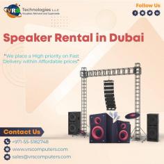 Speakers Rental Dubai, In speakers rental, you can easily rent all sound system accessories, including a microphone, speakers, sound mixer, and other instruments. For more info about Speakers Rental Dubai Contact VRS Technologies at 0555182748. Visit https://www.vrscomputers.com/computer-rentals/sound-system-rental-in-dubai/