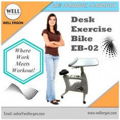 The Desk Exercise Bike EB-02 seamlessly combines productivity and fitness. Stay active while you work, with this innovative solution that promotes wellness and efficiency, making it easier than ever to achieve a balanced, active lifestyle.

https://wellergon.com/product/desk-exercise-bike-eb-02/