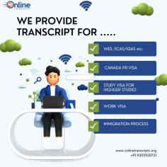 Online Transcript is a Team of Professionals who helps Students for applying their Transcripts, Duplicate Marksheets, Duplicate Degree Certificate ( Incase of lost or damaged) directly from their Universities, Boards or Colleges on their behalf. Online Transcript is focusing on the issuance of Academic Transcripts and making sure that the same gets delivered safely & quickly to the applicant or at desired location. https://onlinetranscripts.org/