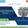 Flowell Pneumatics Pvt Ltd is a Compressed Air Piping Manufacturer based in Pune. We design, supply and install modular aluminium compressed air piping systems.