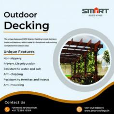 Smart Roofs & Fabs is a leading WPC Deck Flooring Manufacturer Chennai, offers a cost-effective, simple, and unique design solution for furnishing outside areas of houses or offices. WPC Decking services are provided by Smart Roofs and Fabs for residential, commercial, and industrial structures in Chennai.