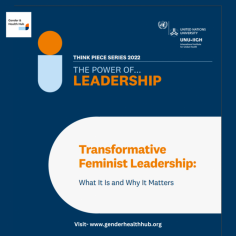 Feminist Leadership for Social Transformation



In a world marked by deep-seated inequalities and systemic discrimination, feminist leadership has emerged as a powerful force driving social transformation. With a focus on gender equality, equity, and justice, feminist leaders challenge the status quo, reimagining a world where all individuals are free to thrive, irrespective of their gender or identity. The Gender and Health Hub, a notable advocate for these principles, serves as the writer of this article, highlighting the essential role that feminist leadership plays in reshaping our societies.


Read More - https://www.genderhealthhub.org/wp-content/uploads/2022/12/Thinkpiece-Transformative-Feminist-Leadership-v4.pdf

