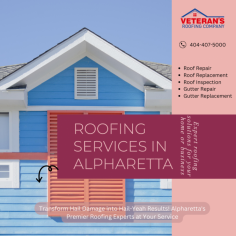 Your roof is more than just protection; it's an integral part of your home's beauty and structural integrity. At Veteran's Roofing, we understand the importance of a strong, dependable roof. That's why we're proud to offer top-notch hail damaged roof repair services in Alpharetta and the surrounding areas.
https://www.veteransrc.com/hail-damaged-roof-alpharetta-ga/hail-damaged-roof-alpharetta-georgia/