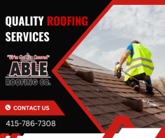 Hire A Reliable Roofing Contractor 

Our roofing experts are trustworthy, hardworking and friendly. We arrive on time with all the necessary materials to get your roof done with as little hassle to you as possible. Send us an email at jon@ableroofing.biz for more details.