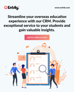 Don't let outdated technology hold you back from achieving your enrollment goals! Entrily International Education Marketplace is the modern solution for managing your international student recruitment and enrollment operations. With intuitive workflows, automated processes, and powerful analytics, our CRM makes it easy to stay on top of your student pipeline and maximize your success.
