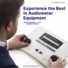 At Sonic Equipment, we pride ourselves on being your trusted partner in the realm of audiology. Our cutting-edge audiometer equipment is designed to offer the best-in-class experience for hearing assessment, ensuring your patients receive the care they deserve. 
https://www.soniceq.com/diagnostic-equipment