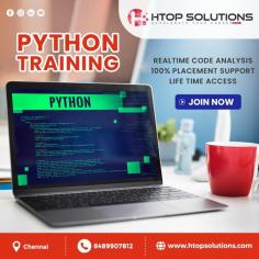 Best Python Training Institute in Chennai
Visit us: https://www.htopsolutions.com/ 
Phone number: 8489907812