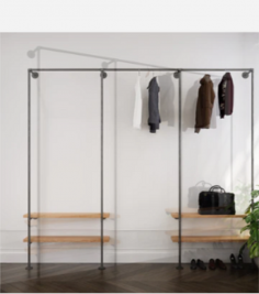 Introducing our versatile Free Standing Clothes Rack – the perfect answer to your storage needs. This innovative rack offers a hassle-free and stylish solution for organizing your clothing without the need for wall mounting or installation. Whether it's for your bedroom, guest room, laundry area, or even retail displays, this rack is designed to fit seamlessly into any space. Crafted with a focus on stability and durability, it ensures your clothes remain neatly organized and easily accessible. With its contemporary design and customizable features, including adjustable heights and various finishes, our Free Standing Clothes Rack effortlessly combines fashion and function to elevate your storage experience. Get organized and enhance your space today!