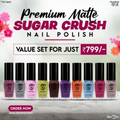 Buy sugar matte nail polish. Perfect for special occasions. Buy nail polish online - Free Shipping. Cash On Delivery!