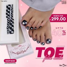 If you’ve ever wondered "can you use press-on nails for toes?", then you’re in for a real treat. Here to discover toenail solutions for press-on nails! Shop online in India on Beromt.