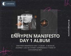 enhypen  manifesto day 1 album is a must-listen!

Unleash your inner hero with enhypen  manifesto day 1 album with powerful sound in their latest album. Experience a new wave of K-Pop sensation in enhypen  manifesto day 1 album