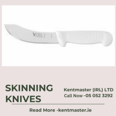 Skinning knives are specialized cutting tools designed for the precise and efficient removal of the skin from animals, typically after hunting or butchering. These knives are used by hunters, trappers, and butchers for tasks such as skinning game animals like deer, elk, and rabbits. https://www.kentmaster.ie/product-category/knives/