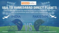 Are you ready to watch India vs Pakistan World Cup match? FlybackIndia helps you to find USA to India direct flights, and to watch this exciting game, you can watch the match live on TV and at the stadium in Ahmedabad.