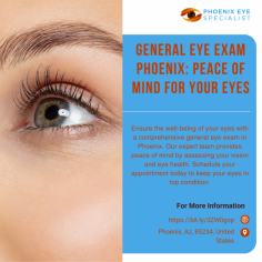 Secure your eye health with a comprehensive exam in Phoenix. Our experts offer peace of mind for your eyes. Schedule today!
