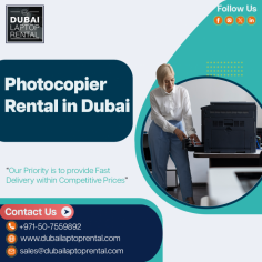 Dubai laptop Rental Company occupies the top position in Providing Photocopier Rental in Dubai. We help you decide on the best configuration and customize for your needs. Contact us: +971-50-7559892 Visit us: https://www.dubailaptoprental.com/