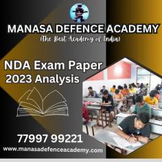 Embark on a journey of excellence with "Success Unveiled: MANASA DEFENCE ACADEMY's Triumph in NDA Exam Paper 2023"! This image delves into the comprehensive analysis of NDA Exam Paper 2023, providing strategic insights and advanced analysis. MANASA DEFENCE ACADEMY, known for its breakthroughs, demystifies the exam, unveiling success strategies crucial for every aspirant. Join us in the final lap as we wrap up the brilliance of NDA Exam Paper 2023 analysis.