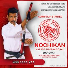 nochikan is the best martial arts training in thrissur.Martial arts training in Thrissur offers a dynamic and empowering experience for individuals of all ages and fitness levels. With a rich tradition of martial arts styles like Kalaripayattu, Karate, Taekwondo, and more, Thrissur provides a vibrant hub for those seeking to develop self-defense skills, improve physical fitness, and enhance mental discipline.