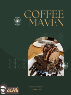 Satisfy your sweet cravings with our delightful waffle and ice cream combo at Coffee Maven Cafe. A perfect blend of warmth and coolness in every bite! ☕