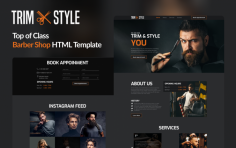 Are you looking for the ultimate HTML template to elevate your grooming business? Look no further than "Trim Style." This meticulously crafted template is designed specifically for barber shops and hair salons, offering a sleek and modern layout that captivates your clients. With its user-friendly design and customizable features, Trim Style provides the perfect online platform to showcase your services, portfolio, and appointment options. 
https://www.templatemonster.com/website-templates/trimstyle-elevate-your-grooming-business-with-the-ultimate-barber-shop-and-hair-salon-html-template-349987.html