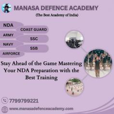 At Manasa Defence Academy, we take immense pride in offering the finest NDA training programs to help aspiring candidates master their preparation. With a comprehensive curriculum, experienced faculty, and state-of-the-art facilities, our academy ensures you stay ahead of the game and maximize your chances of success.

Manasa Defence Academy stands out as premier institution to shape your future. With a track record of producing successful candidates year after year, we guarantee results. By choosing our academy, you are investing in top-notch training that will equip you with the essential skills and knowledge required to ace the NDA exam. Don't settle for anything less when it comes to your dreams – choose the best NDA training at Manasa Defence Academy.