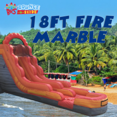 The 18Ft Fire Marble Dry Slide has a smokin' hot look to go along with the wet fun it provides. This 15' tall inflatable dry slide is a real crowd-pleaser, providing refreshing fun and thrills to kids of all ages.
https://www.bouncenslides.com/items/dry-slides/18ft-fire-marble-dry-slide/