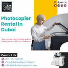 Dubai Laptop Rental Company is one of the top provider of Photocopier Rental in Dubai. We are having a world class reputation in supplying the photocopier in rental basis. For More info Contact us: +971-50-7559892 Visit us: https://www.dubailaptoprental.com/
