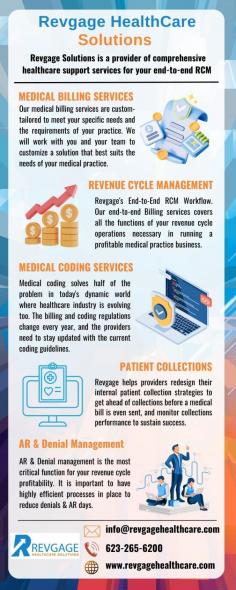 Certified Medical Billing and Coding Arizona - Revgage HealthCare Solutions 


Revgage HealthCare Solutions provides Certified Medical Billing and Coding in Arizona. Our skilled team assures accurate and efficient billing solutions that are suited to the demands of your healthcare business. Trust us to streamline your revenue cycle management since we know local rules and industry norms. Contact us at 623-265-6200 today for the best Medical Billing Coding in Arizona!