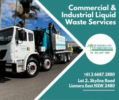 Liquid Waste Services in Australia

Elevate environmental responsibility with our Liquid Waste Services in Australia. We specialize in safe and compliant disposal, catering to diverse industries. Trust us for efficient, eco-friendly solutions to manage liquid waste.Elevate environmental responsibility with our Liquid Waste Services in Australia. We specialize in safe and compliant disposal, catering to diverse industries. Trust us for efficient, eco-friendly solutions to manage liquid waste.

Know more- https://www.summerlandenvironmental.com.au/