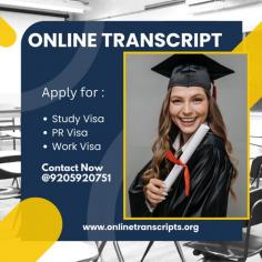 Online Transcript is a Team of Professionals who helps Students for applying their Transcripts, Duplicate Marksheets, Duplicate Degree Certificate ( Incase of loss or damaged) directly from their Universities, Boards, or Colleges on their behalf. Online Transcript focuses on the issuance of Academic Transcripts and making sure that the same gets delivered safely & quickly to the applicant or at the desired location. 