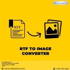 For converting a file from RTF to JPG format, you need a tool for quick and easy conversion. You can buy the tool and download in your system. Upload the rich text editor file, and then select JPG as your output file format would be JPG or image. After uploading the required RTE, you just need to wait for a few seconds as your conversion takes place. This is a very simple procedure that anyone can do with it. 
For more details visit https://www.subsystems.com/
