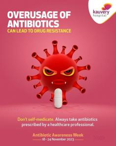 On Overuse Awareness Day, let's champion responsible antibiotic use, ensuring a healthier future for all. 
