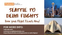 The lowest airfare of Seattle to Delhi flight is $551 and the avereage of $633. if you are come to india from usa. So visit FlyBackIndia will help you to book your Seattle To Delhi Flights.