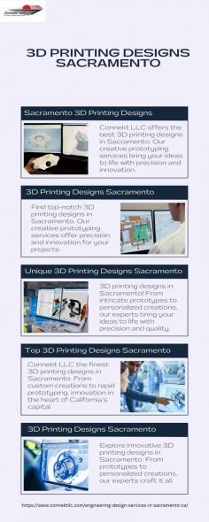 Connekt offers 3D printing services in Sacramento for custom prototypes and models. Our expert team offers innovative design solutions, rapid prototyping, and high-quality printing, serving diverse industries with precision and efficiency.