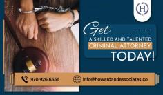 Get Legal Professionals for Your Criminal Case!

Seeking a seasoned criminal attorney in Vail, Colorado? Our masterful legal team delivers strategic defense, protecting your rights and reputation. With a proven track record of success, we're your trusted ally in the courtroom. Address Howard & Associates, PC today for personalized, powerful representation.
